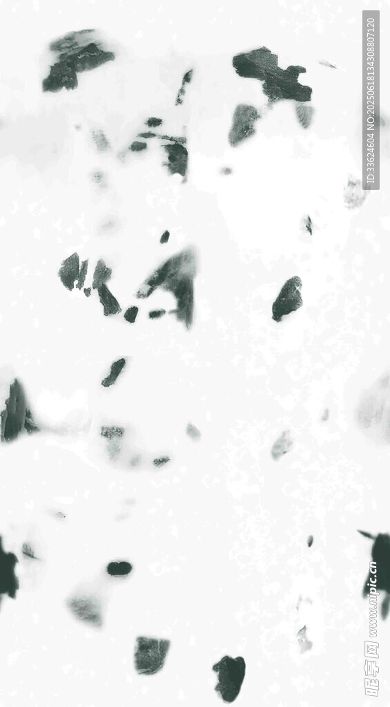 水墨风格抽象碎叶画面