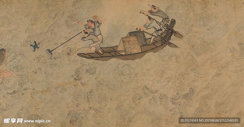 行舟场景