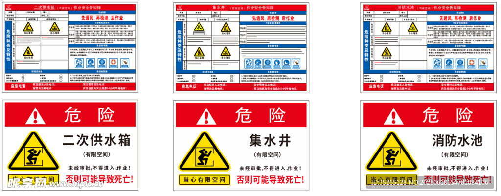 安全警示标识合集