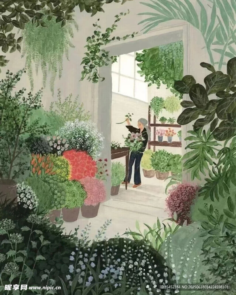 花房插画