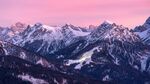 壮丽雪山日出美景