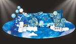 梵高 星空美陈  手绘