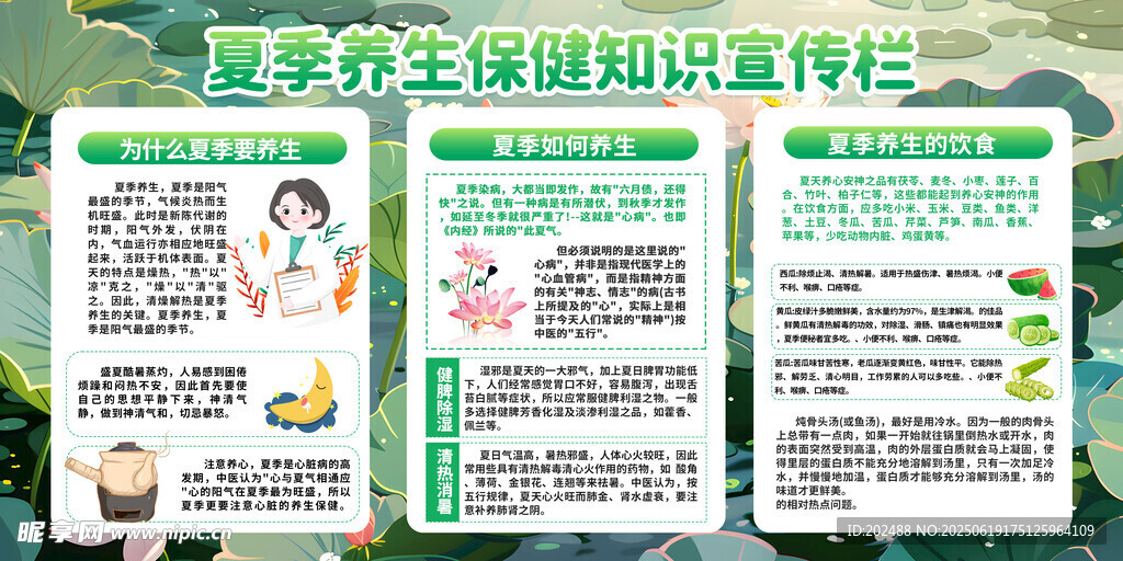 时尚健康生活医疗科普知识展板