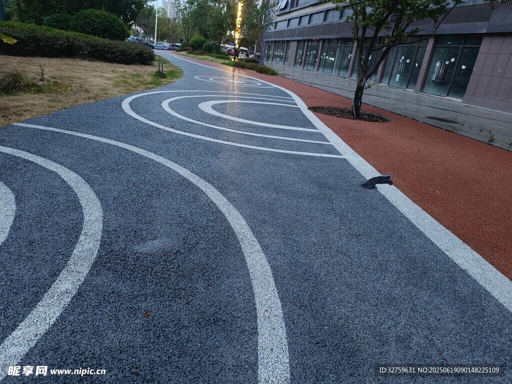 城市道路上的独特曲线设计