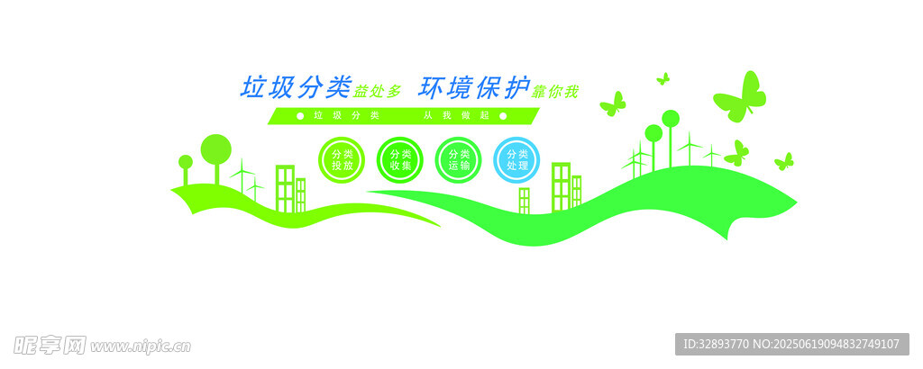 绿色环保主题图标设计