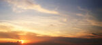 夕阳下的绚烂天空