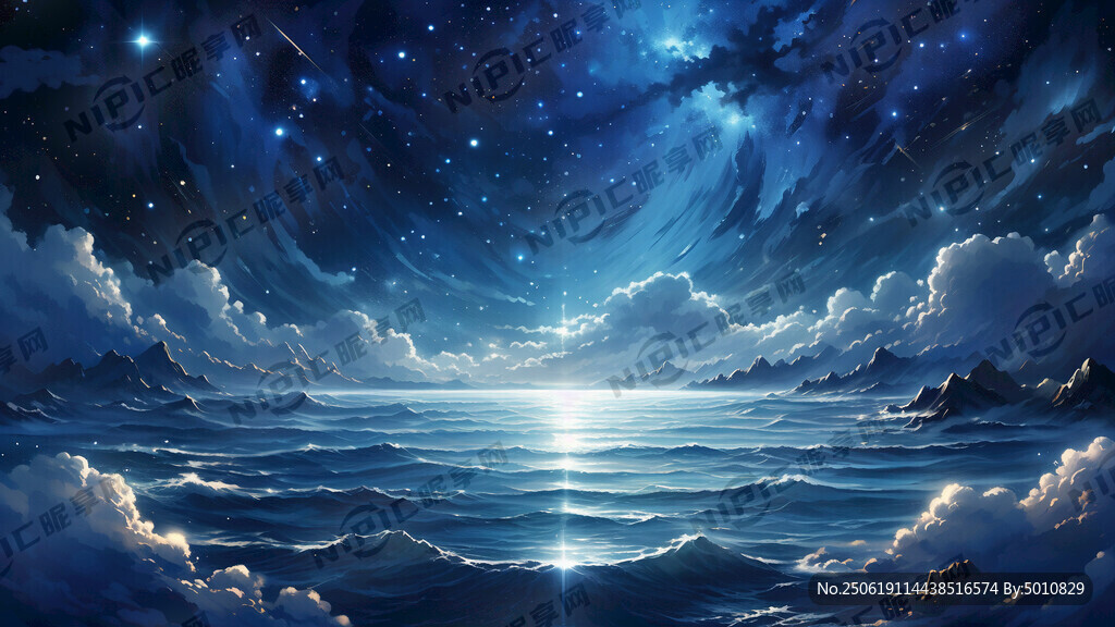 星辰大海 为主题生成一张图片