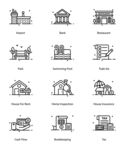 多样建筑图标 