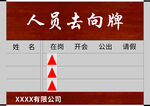 去向牌