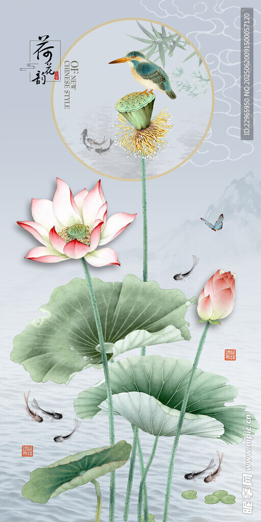 荷花图