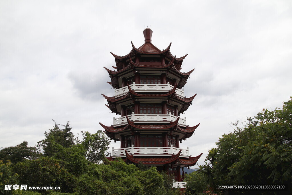 三明地标建筑麒麟阁