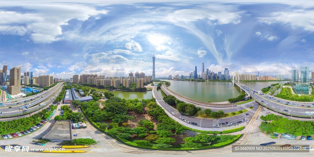 城市全景风现代建筑美景