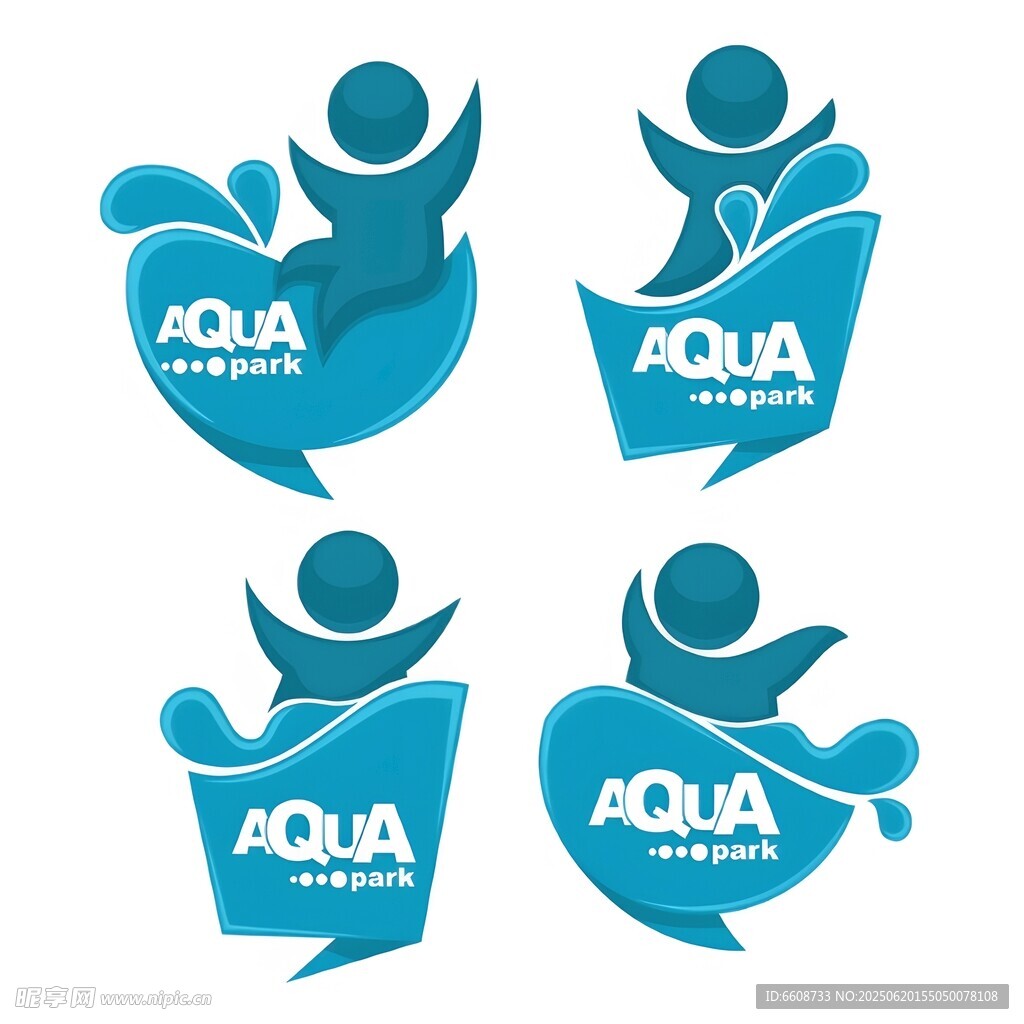 AQUA品牌人物图标设计