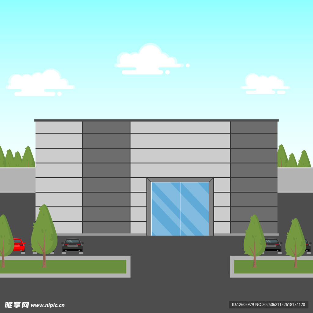 现代风格工业建筑外观