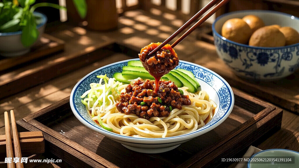 美味肉酱拌面