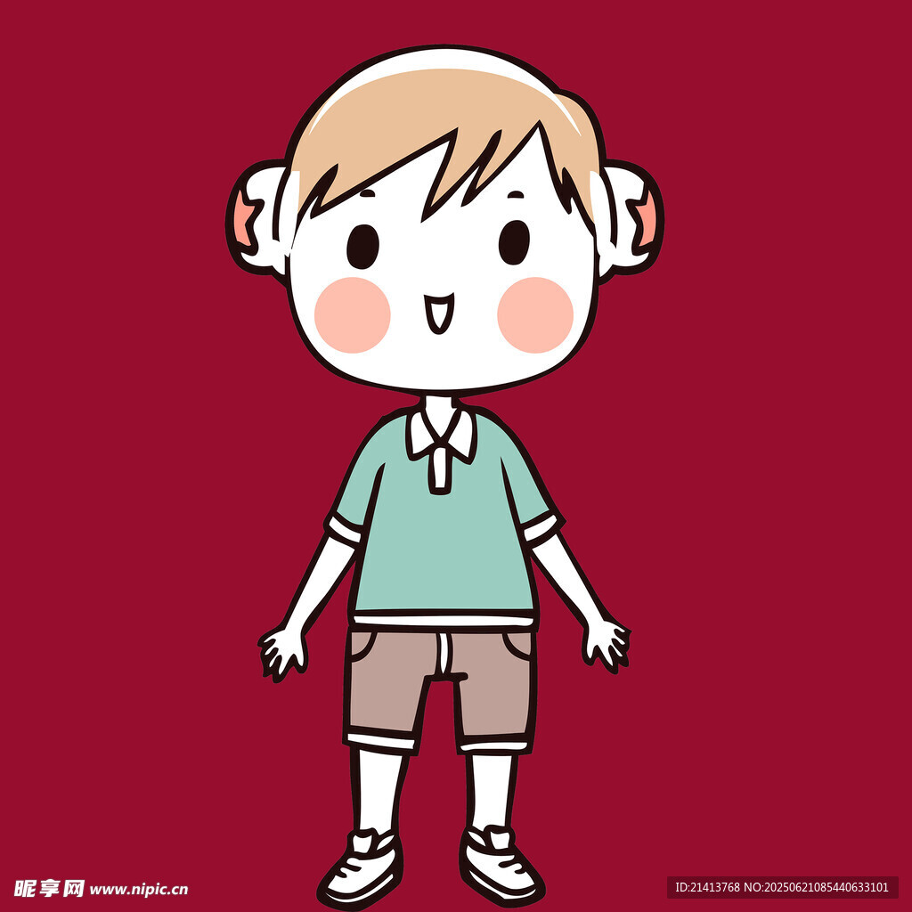 卡通小男孩形象