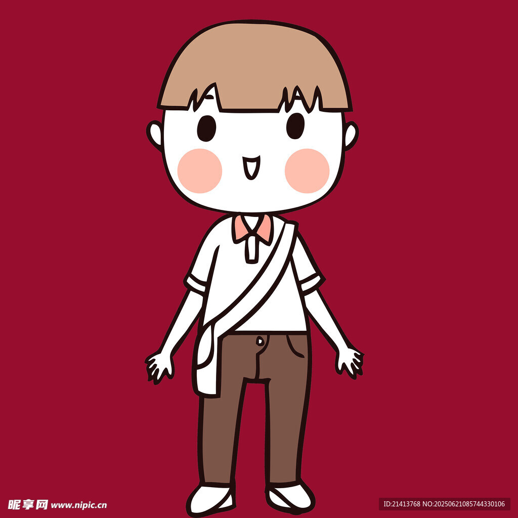 卡通风格男孩形象展示