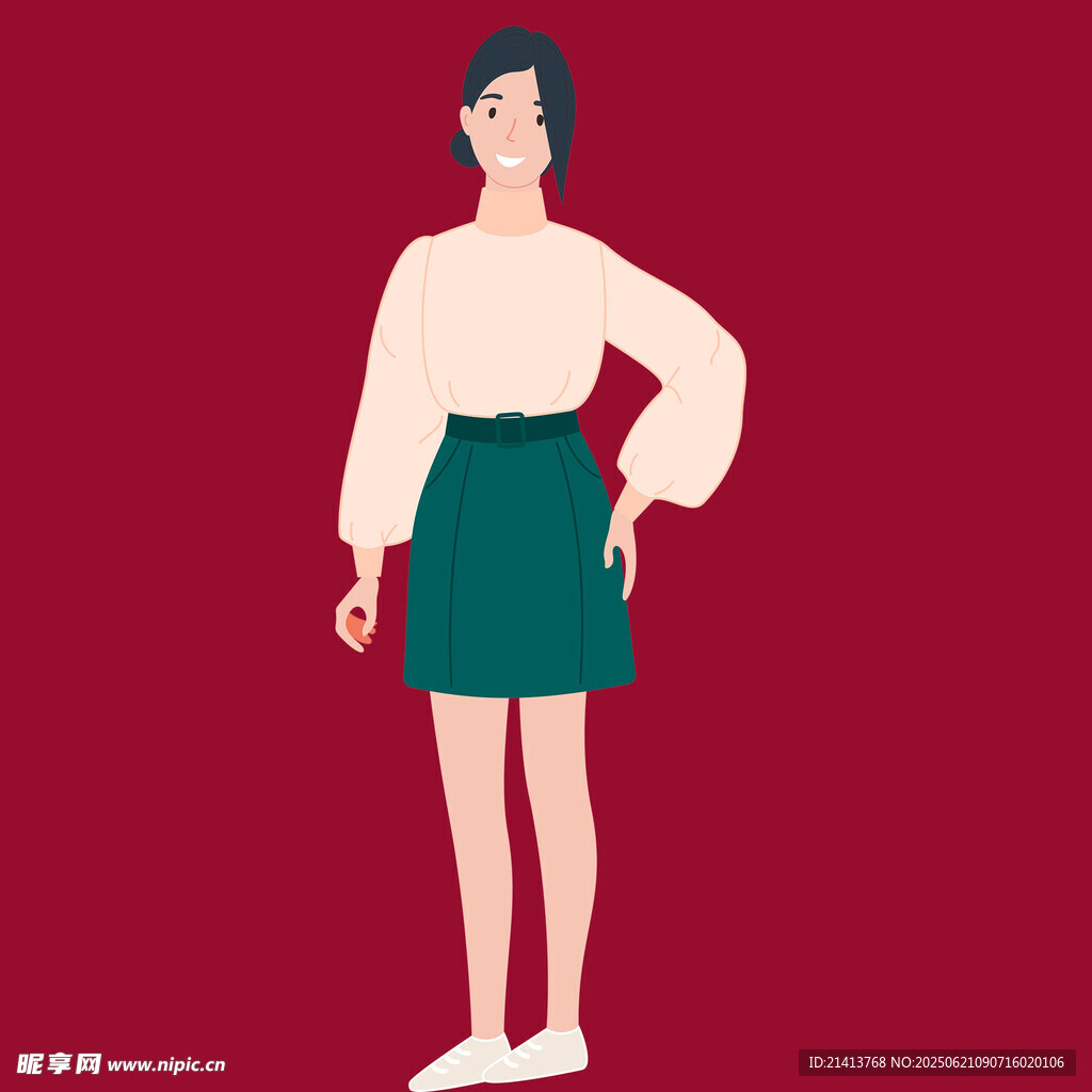 时尚穿搭的女性形象