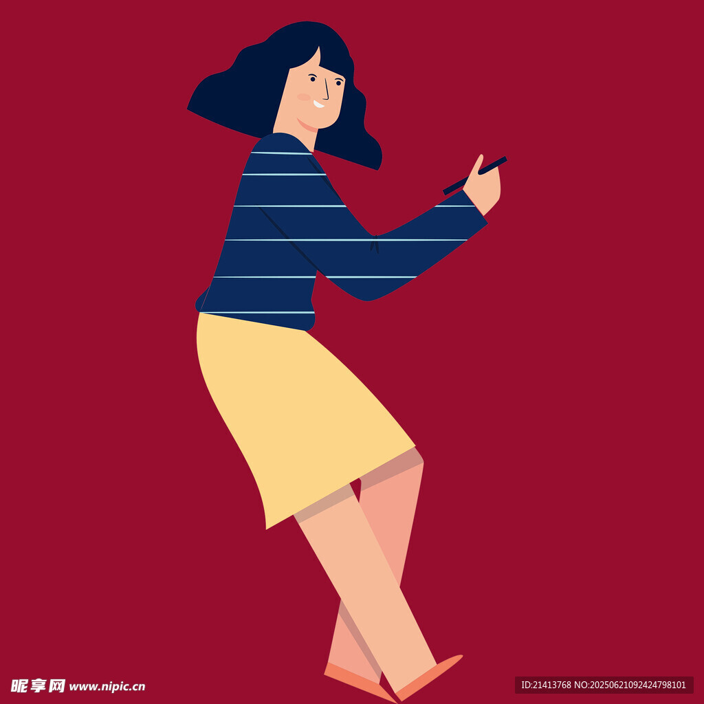 跳舞的时尚女性