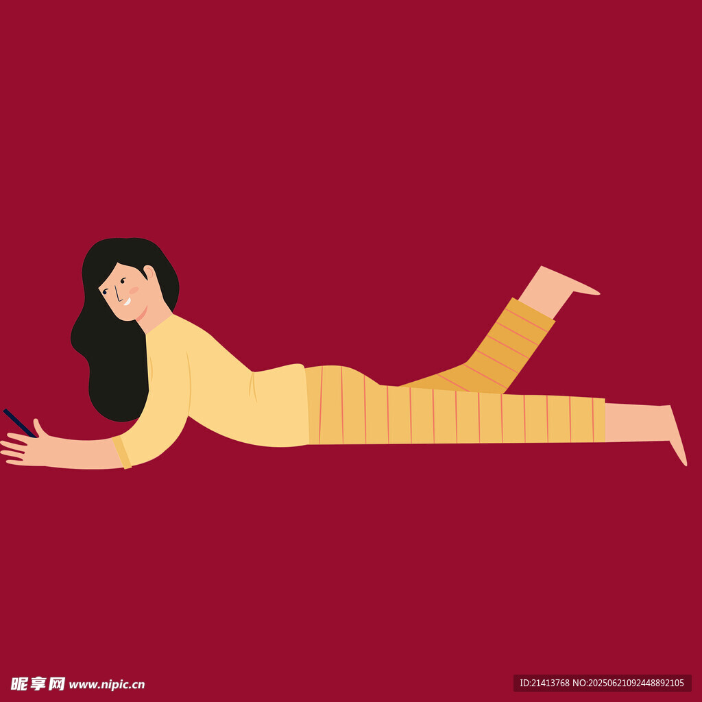 女子平躺做瑜伽姿态