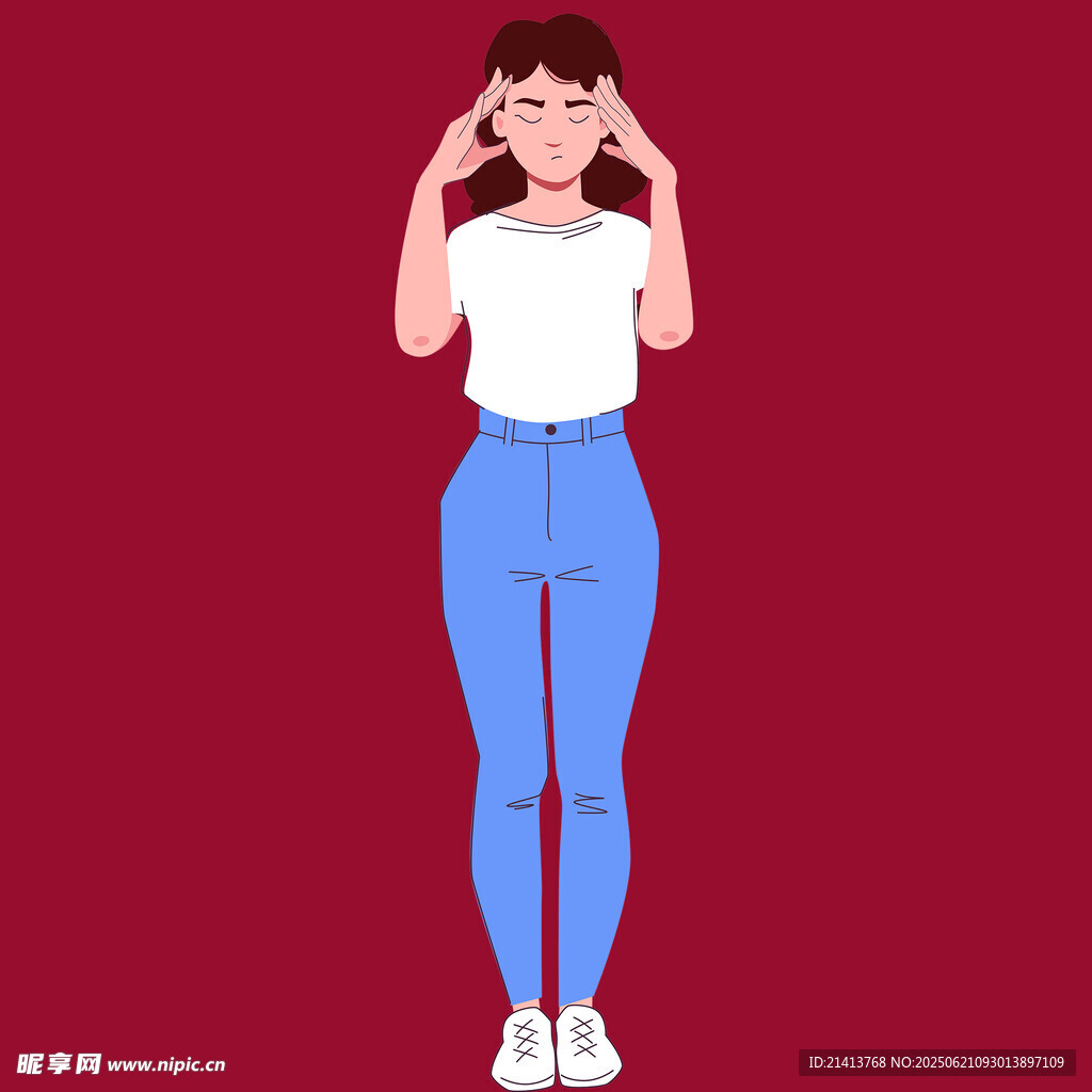 时尚女孩休闲穿搭展示