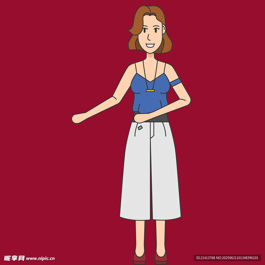 时尚女士穿搭展示