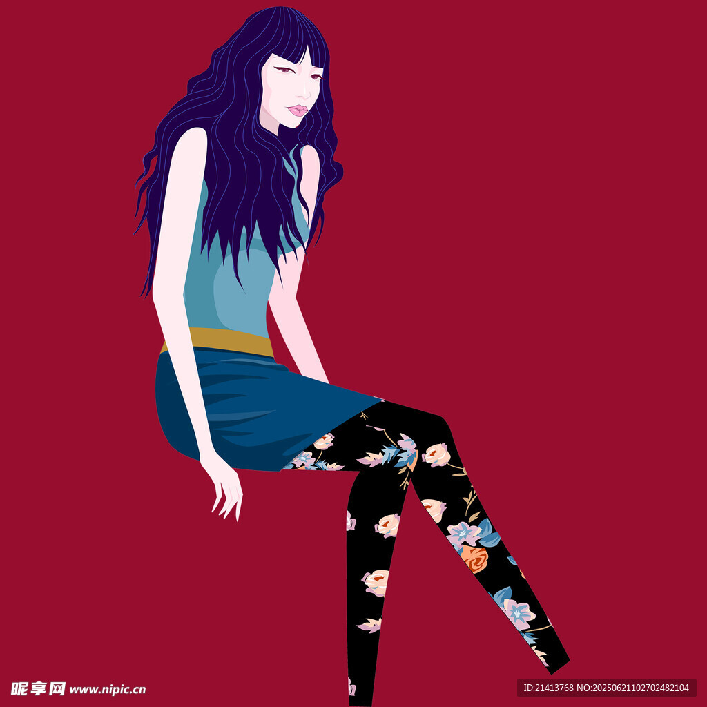 时尚个性的潮流女孩形象