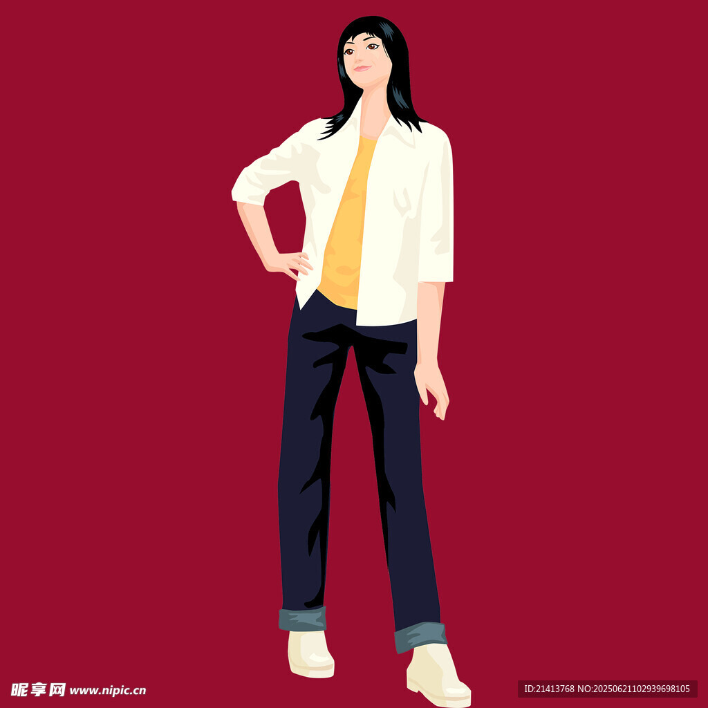 时尚穿搭女性展示造型