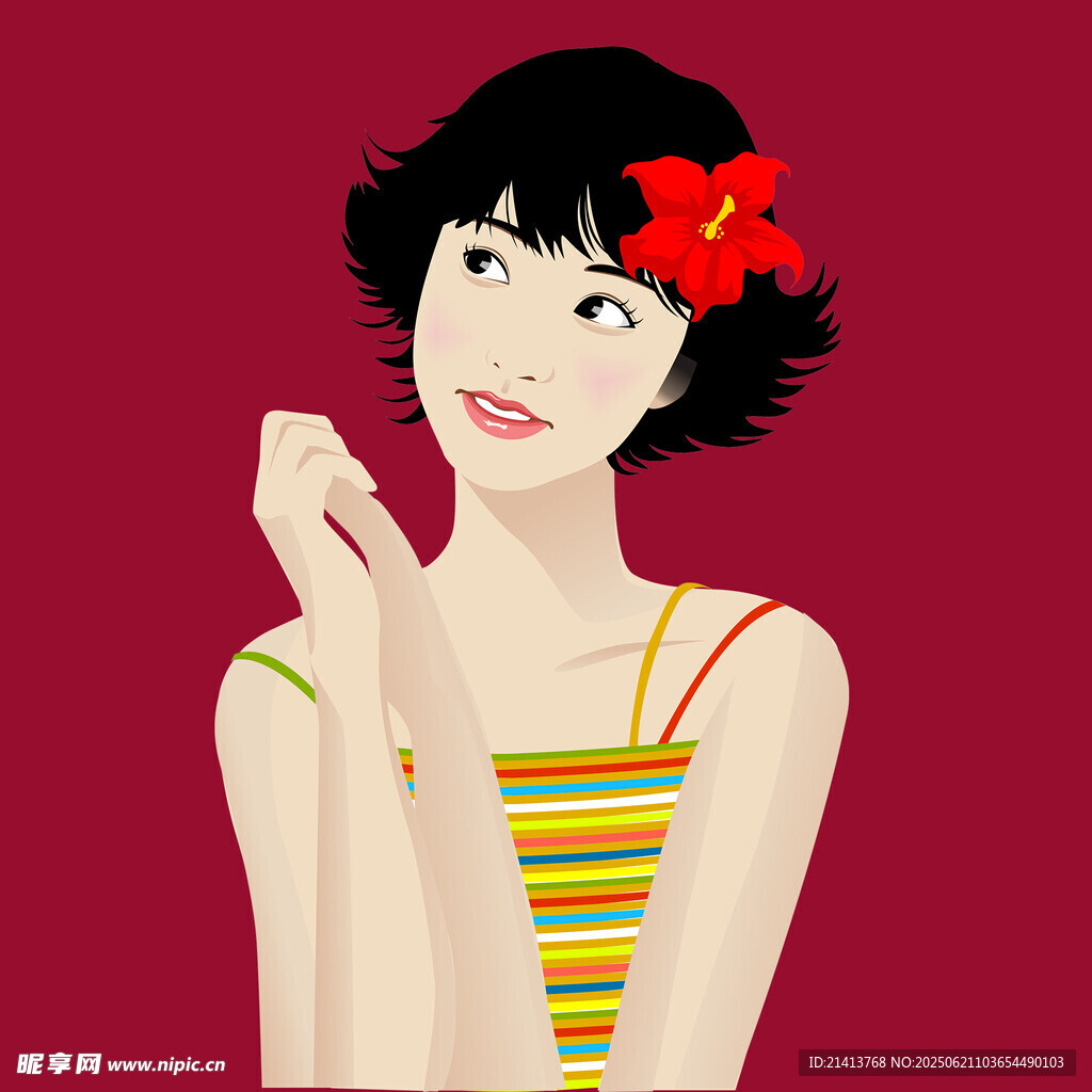 俏皮少女 多彩装扮