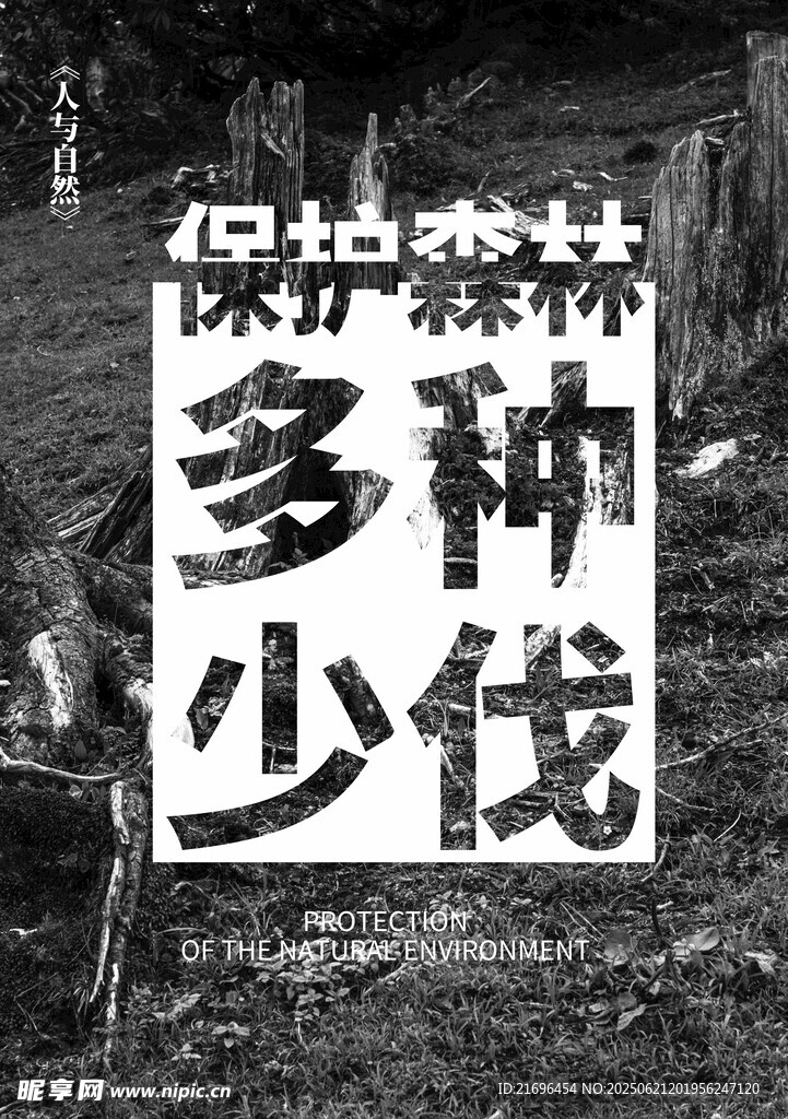 保护森林宣传标语牌