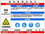 高温设备安全警示标识牌