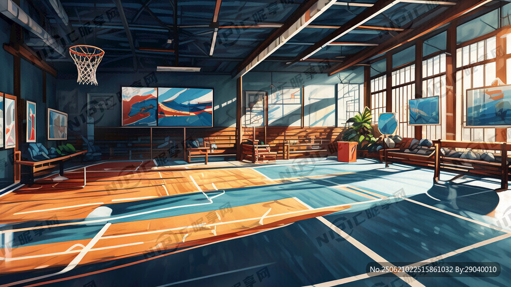 运动馆 篮球 羽毛球 网球