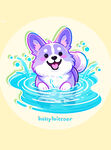 卡通狗插图