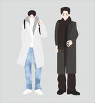 扁平风时尚男士秋冬穿搭造型