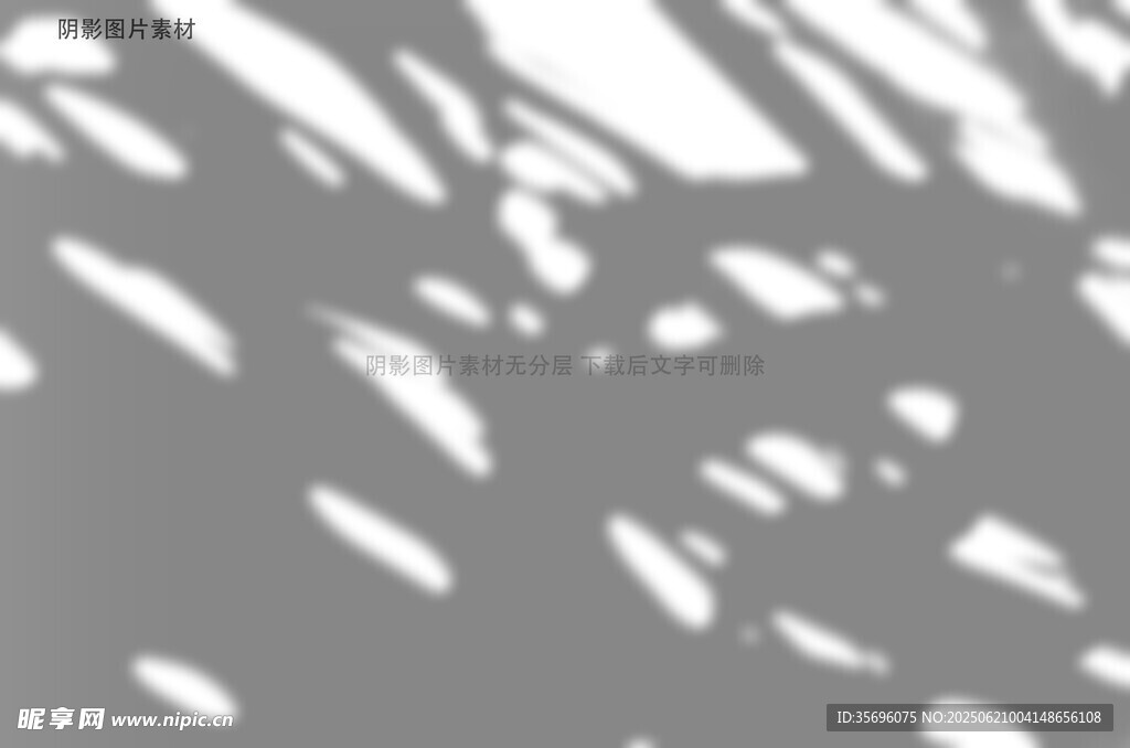 树叶光影投射灰色背景