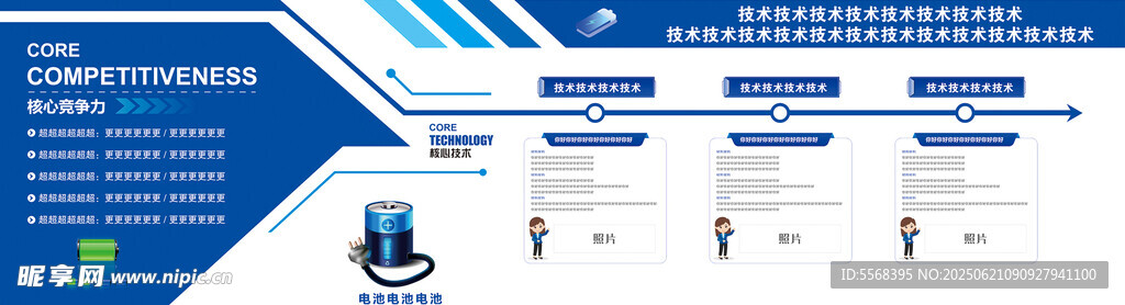 企业简介文化展板宣传海报