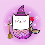 魔法猫咪小美人鱼形象