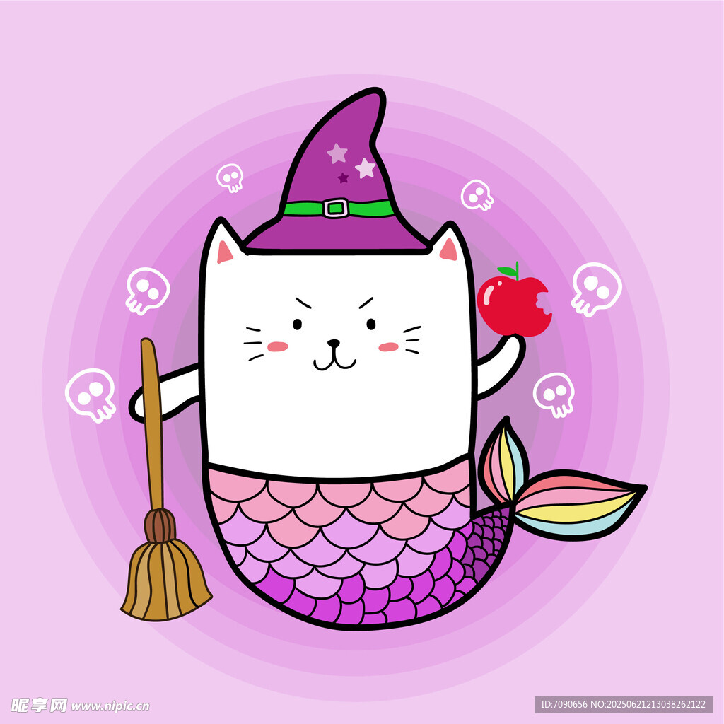 魔法猫咪小美人鱼形象
