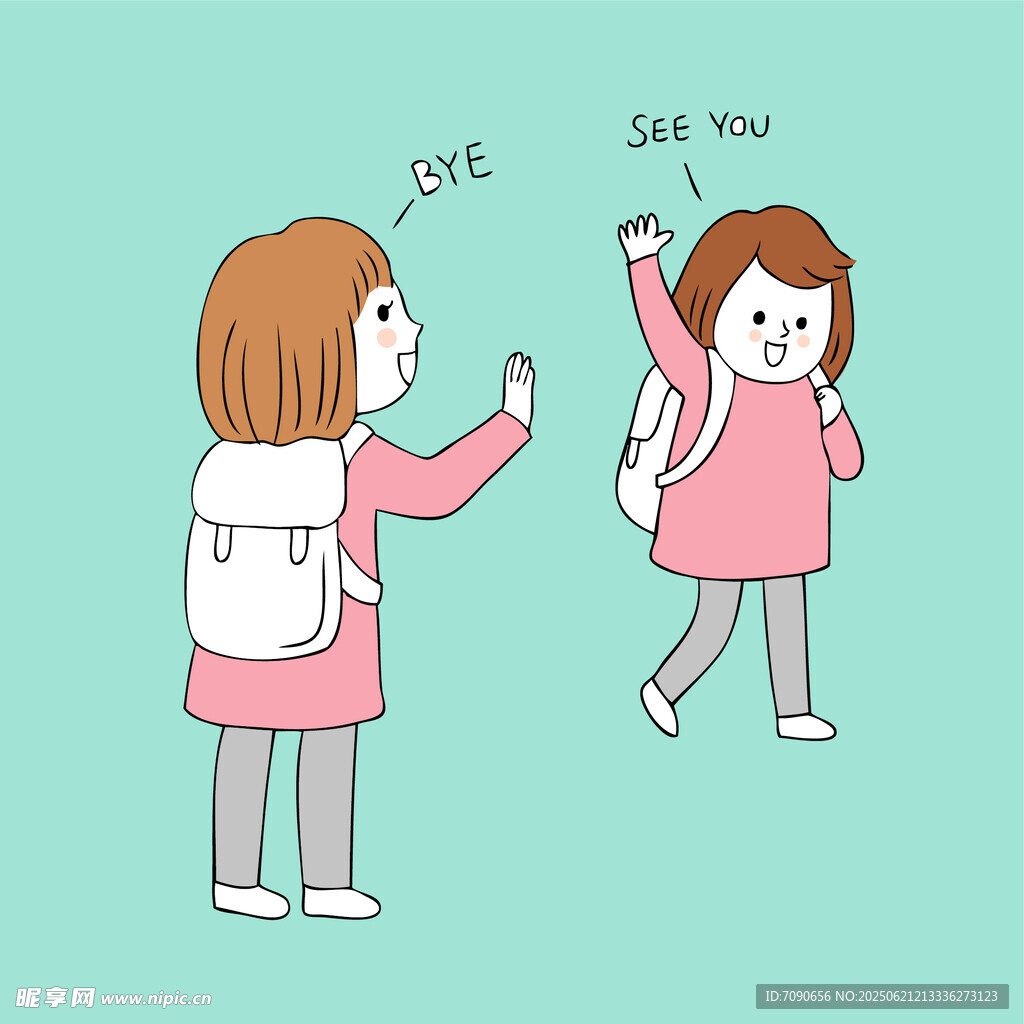 女孩间的温馨告别时刻