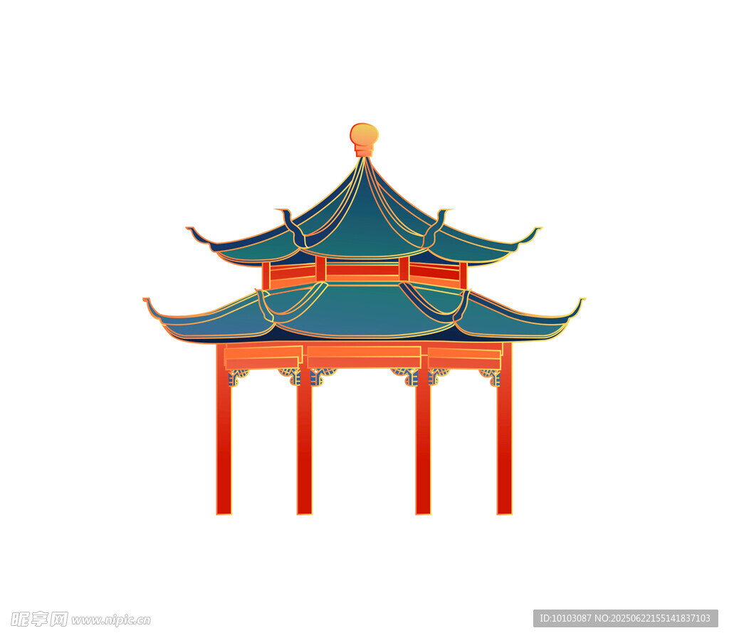 中式传统凉亭