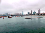 海滨城市美丽海景风光