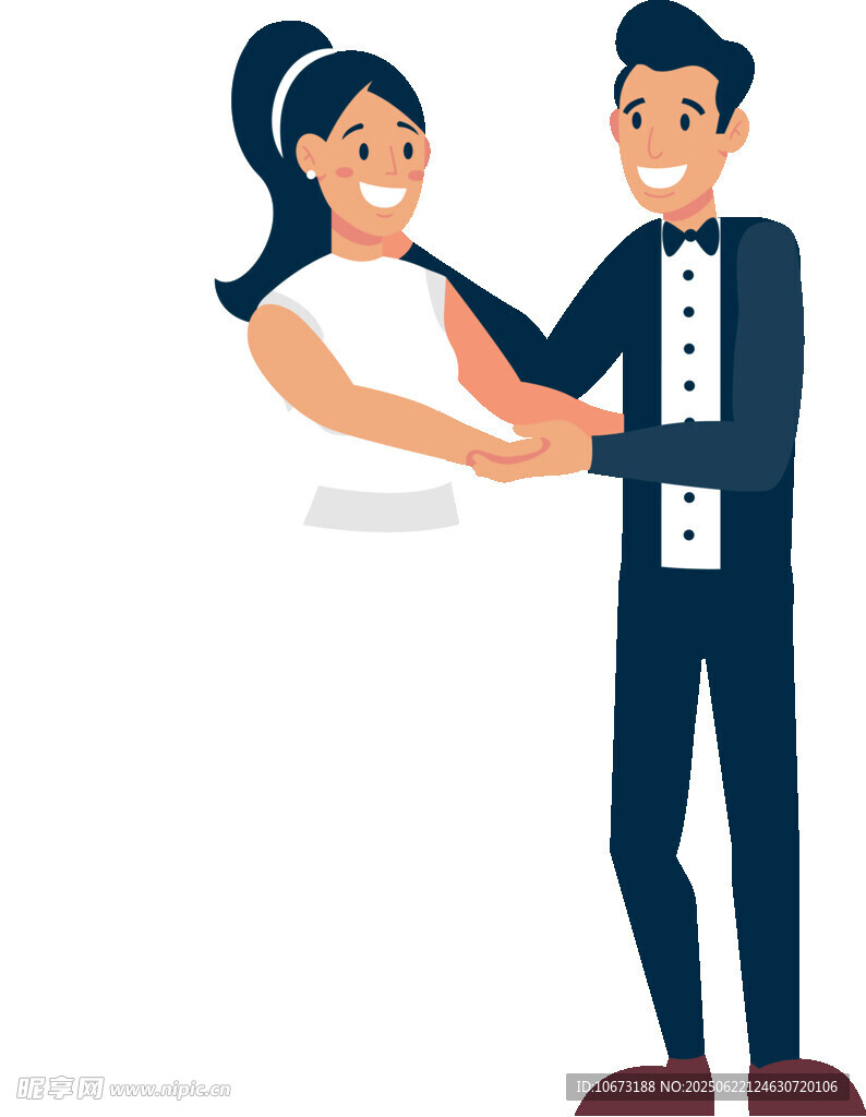 新婚夫妇甜蜜共舞