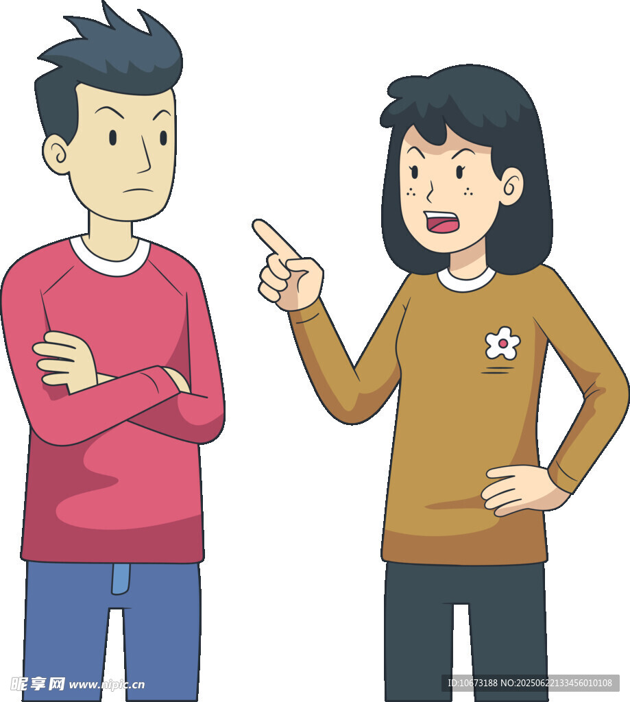 男女争执场景