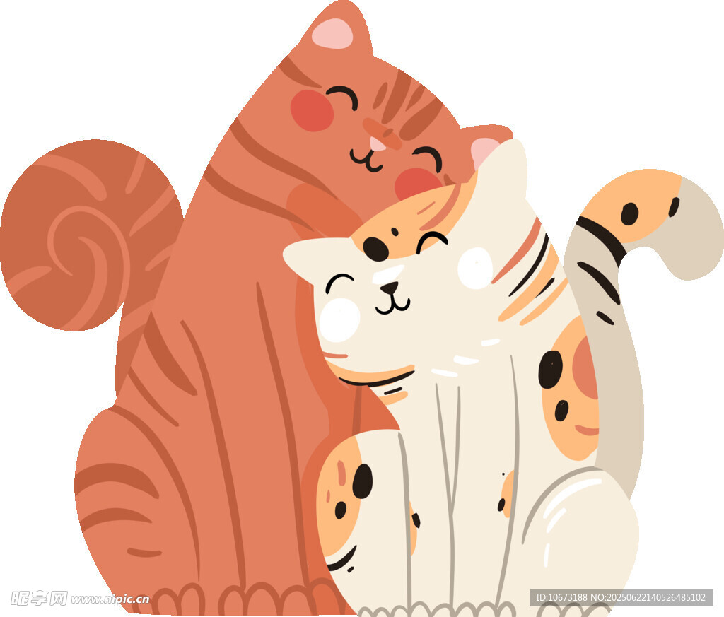 依偎的可爱猫咪