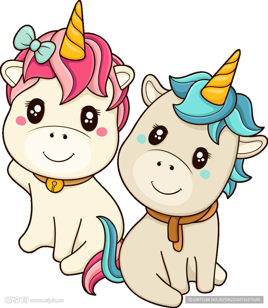 可爱独角兽卡通形象