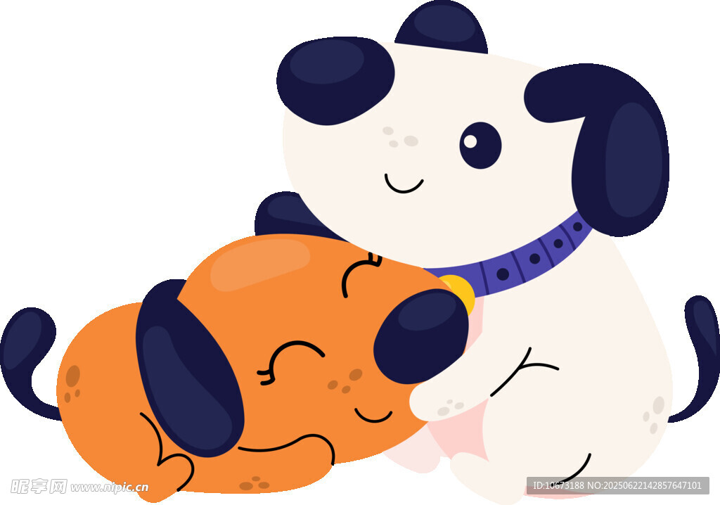 依偎的萌犬