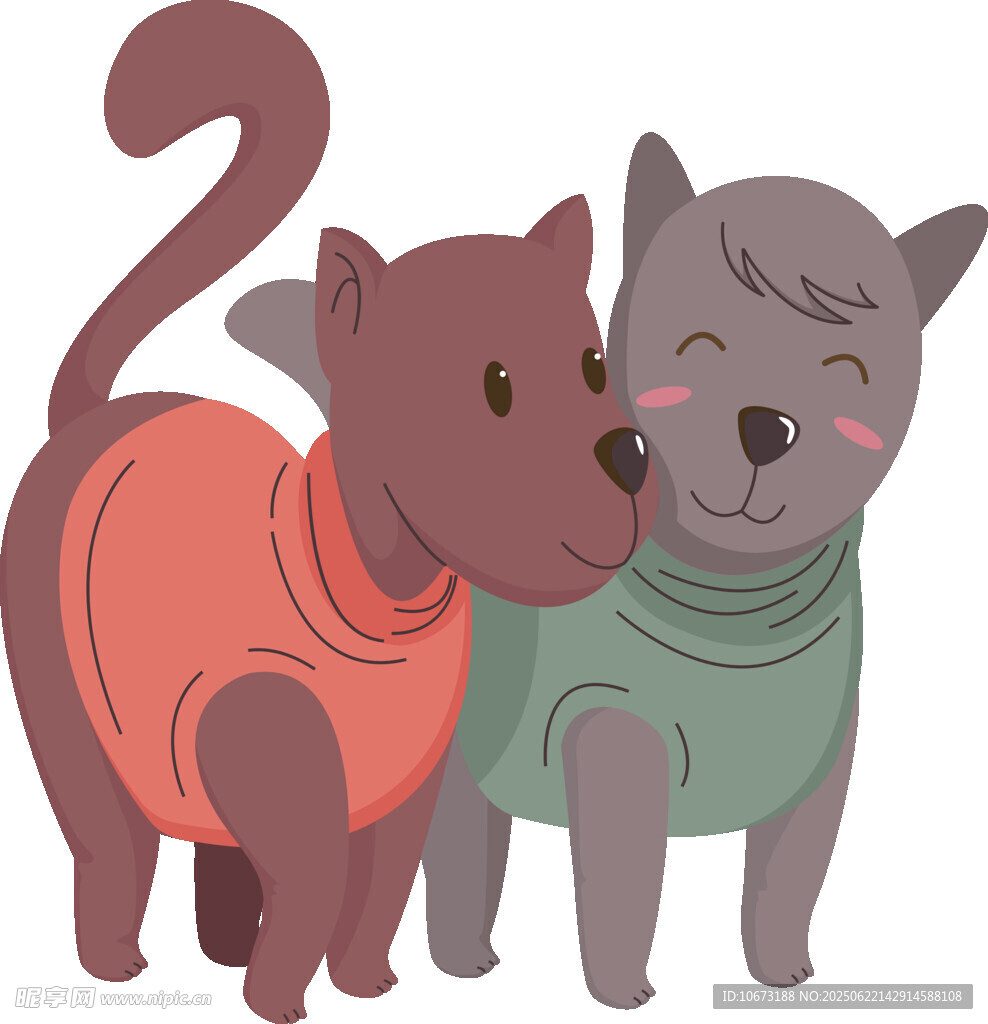 亲昵猫咪