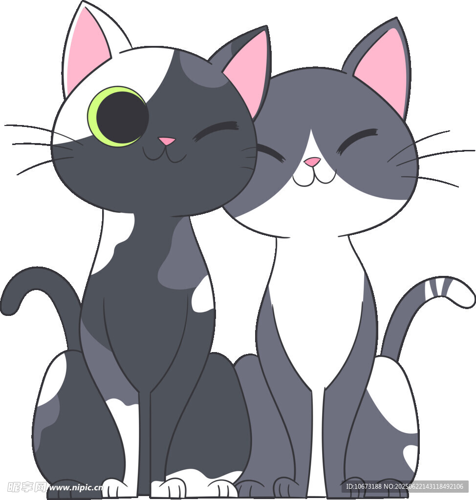 依偎的可爱猫咪