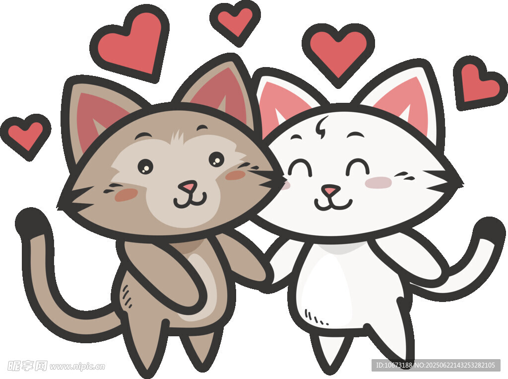 甜蜜猫咪情侣