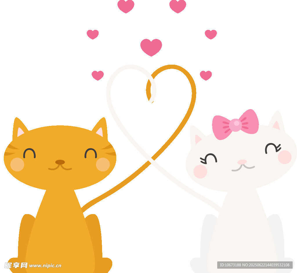 甜蜜猫咪爱心相伴